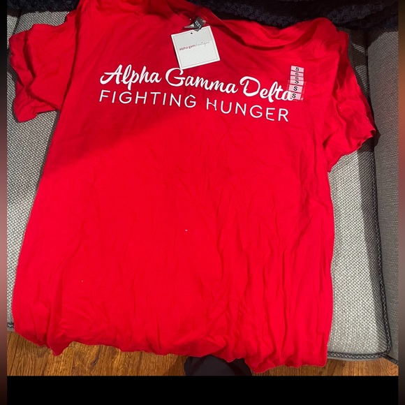 Alpha gamma delta fighting hunger tshirt - Picture 2 of 2